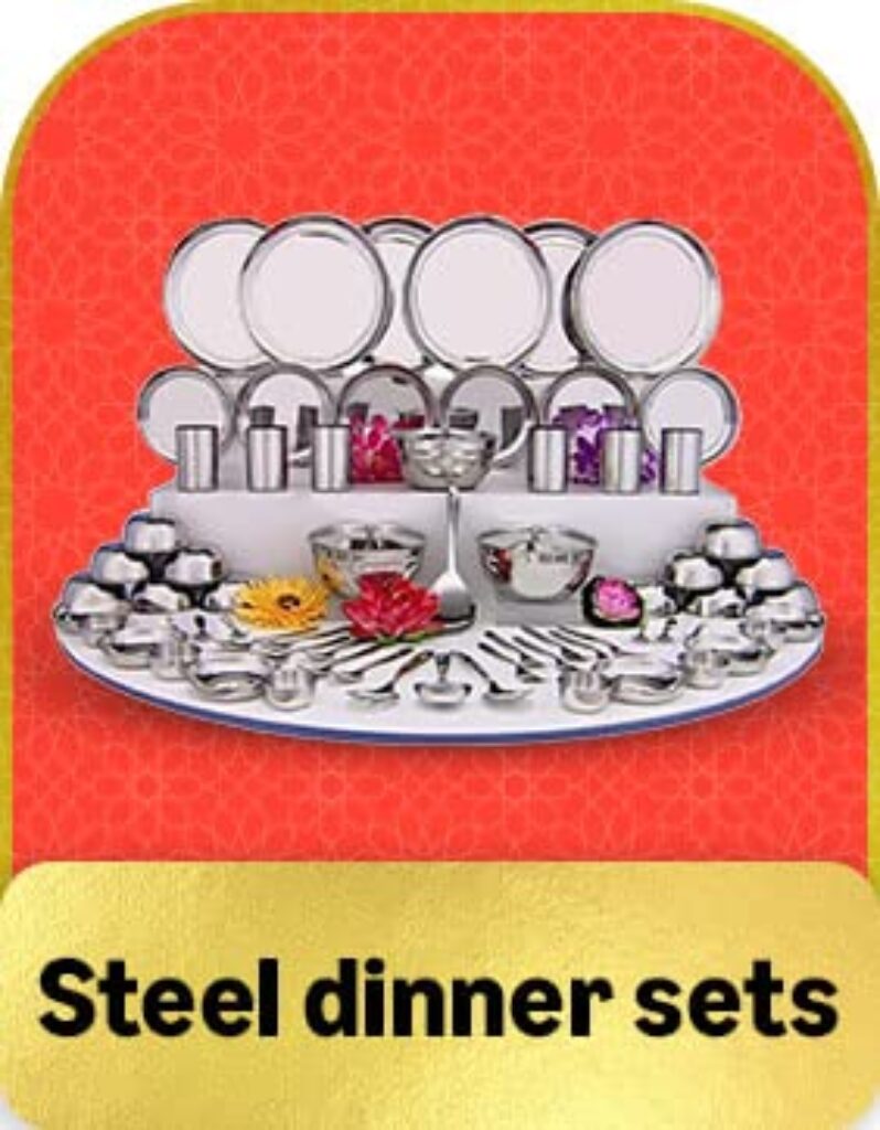 steel dinner sets