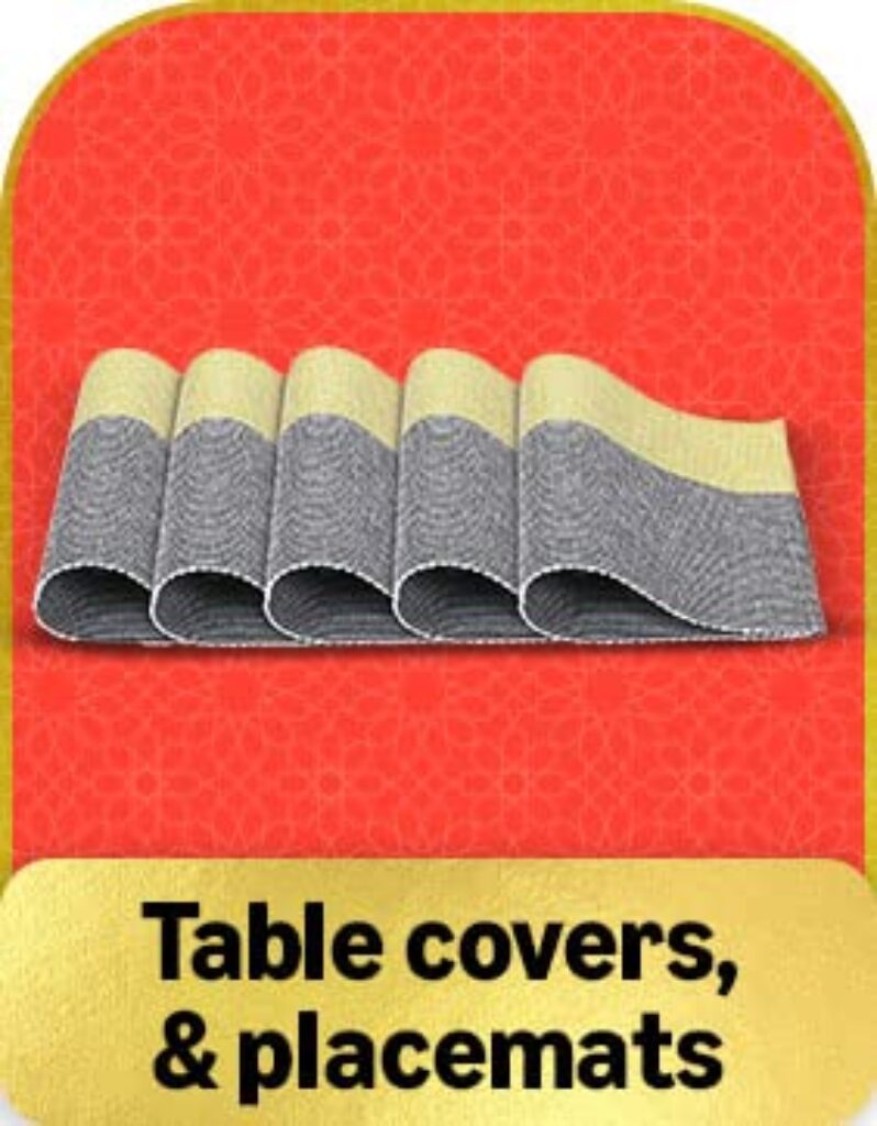 table covers and mats